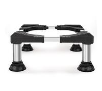 Base per Lavatrice con 4 Piedini in Acciaio Inox Altezza Regolabile da