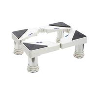 Base per Lavatrice con 4 Piedini per Lavatrice Frigorifero e Asciugatrici Base Regolabile con Funzione di Assorbimento Degli Urti Larghezza 35 a 56 cm Alta13.5-17cmBianca