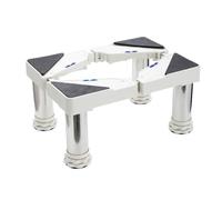 Base per Lavatrice con 4 Piedini per Lavatrice Frigorifero e Asciugatrici Base Regolabile con Funzione di Assorbimento Degli Urti Larghezza 35 a 56 cm Alta18.5-22cmBianca
