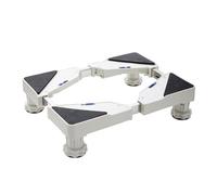Base per Lavatrice con 4 Piedini per Lavatrice Frigorifero e Asciugatrici Base Regolabile con Funzione di Assorbimento Degli Urti Larghezza 35 a 56 cm Alta8.8-11.5cmBianca