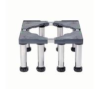 Base per lavatrice, con 8 piedini stabili, portata 100 kg, carrello mobile regolabile regolabile: 45-70 cm, per lavatrici, asciugatrici, lavanderie e frigoriferi (Grigio,8 Piedi(24-27cm))