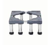 Base per lavatrice, con 8 piedini stabili, portata 100 kg, carrello mobile regolabile regolabile: 45-70 cm, per lavatrici, asciugatrici, lavanderie e frigoriferi (Grigio,8 Piedi(19-22cm))