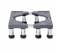 Base per lavatrice, con 8 piedini stabili, portata 100 kg, carrello mobile regolabile regolabile: 45-70 cm, per lavatrici, asciugatrici, lavanderie e frigoriferi (Grigio,8 Piedi(14-17cm))