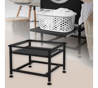 Base per lavatrice e asciugatrice elettrodomestici con ripiano estraibile nero