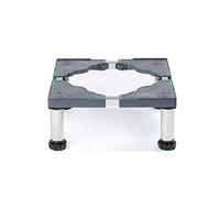 Base per lavatrice MiSMiAO, base per frigorifero, base per lavatrice, 45 - 70 cm, base regolabile per asciugatrice in acciaio inox, frigorifero, lavatrici, 4 piedi