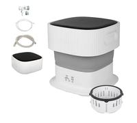 Base per lavatrice regolabile, antivibrazione, silenziosa, lunghezza/larghezza regolabile 44-68 cm, supporto per lavatrice e asciugatrice, grande contenitore per piante, altezza 10-14 cm