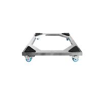 Base per lavatrice regolabile Base a rulli mobile con ruote bloccabili Supporto per lavatrice Supporto per frigorifero 42-60 cm può scegliere Asciugatrice universale per carrello/Previene l'