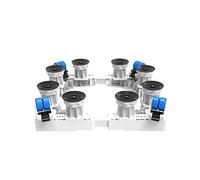 Base per lavatrice regolabile Base mobile universale Supporto per frigorifero 4×2 Ruote girevoli in gomma con bloccaggio Base a rullo per elettrodomestici Carrello per lavatrice regolabile 4