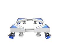 Base per lavatrice regolabile Base multifunzionale mobile con 4 ruote e 4 gambe per lavatrice, asciugatrice, lunghezza base regolabile 50-72 cm larghezza 43-65 cm supporto frigorifero univer
