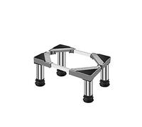 Base per lavatrice regolabile Base per condizionatore d'aria verticale Lunghezza regolabile del supporto per frigorifero: 45-60 cm Staffa base per lavatrice e asciugatrice con 4 piedi antivi
