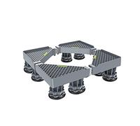 Base per lavatrice regolabile Base per lavatrice multifunzionale Altezza 9-12 cm Supporto regolabile Lunghezza/Larghezza 42-65 cm Asciugatrice Lavastoviglie Vassoi da pavimento Base antirugg
