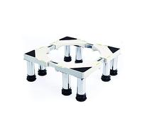 Base per lavatrice regolabile Base per lavatrice per pavimenti irregolari Supporto per lavatrice per carichi pesanti Altezza 24-27 cm Staffa di supporto da banco Stent antivibrante per frigo