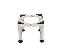 Base per lavatrice regolabile Base per lavatrice protettiva Lunghezza regolabile 30-45 cm Larghezza 38-54 cm Supporto per frigorifero e congelatore Aria condizionata Vassoi da pavimento per