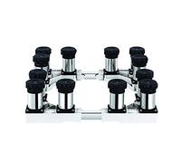 Base per lavatrice regolabile Base regolabile per lavatrice sotto bancone Larghezza/Lunghezza 40-65 cm Staffa di supporto per carichi pesanti a 4/8/12 gambe Effetto riduttore Rack - 400 kg