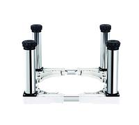 Base per lavatrice regolabile Base regolabile per lavatrice sotto bancone Larghezza/Lunghezza 40-65 cm Staffa di supporto per carichi pesanti a 4/8/12 gambe Effetto riduttore Rack - 400 kg