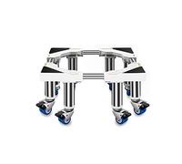 Base per lavatrice regolabile, carrello per frigorifero, ruote, supporto per lavatrice, base telescopica, lunghezza 59-76 cm, larghezza 52-70 cm, asciugatrice e lavastoviglie mobili, sposta