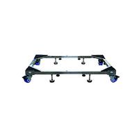 Base per lavatrice regolabile Ruote per frigorifero e congelatore Base per lavatrice mobile regolabile per carichi pesanti Lunghezza 82-125 cm Larghezza 53-83 cm Carrello telescopico per mob