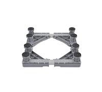 Base per lavatrice regolabile Supporto antivibrante Supporto per frigorifero Altezza regolabile 10-14 cm Supporto per lavastoviglie Lunghezza/Larghezza 47-70 cm