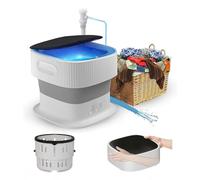 Base per lavatrice regolabile, supporto per frigorifero regolabile, altezza regolabile per lavatrice e asciugatrice, antivibrazione, lunghezza 30-45 cm, larghezza 38-54 cm, vaschette per il