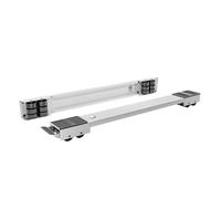 BASE PER LAVATRICE SET DI 2 BASI ROTANTI IN ACCIAIO PIATTAFORMA CON 24 RULLO