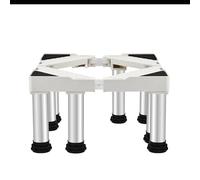 Base per Lavatrice, Supporto Base per Lavatrice Frigorifero Lunghezza 50-75cm Larghezza 42-65cm Altezza 29-32cm Supporti 400 kg, Base per Lavatrice Asciugatrice Frigoriferi 8 Piedi Fissi Bianca