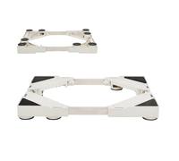 Base per Lavatrice, Supporto Base per Lavatrice Frigorifero Lunghezza 50cm-77cm Larghezza 45cm-72cm Altezza 5.5cm Supporti 280 kg, Base per Lavatrice Asciugatrice Frigoriferi 8 Piedi Fissi Bianca