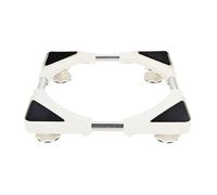 Base per Lavatrice, Supporto Base per Lavatrice Frigorifero Lunghezza/Larghezza Regolabile 40-66cm Altezza 7-9cm Supporti 200 kg, Base per Lavatrice Asciugatrice Frigoriferi 4 Piedi Fissi Bianca