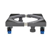 Base per Lavatrice, Supporto Base per Lavatrice Frigorifero Lunghezza/Larghezza Regolabile 46cm-65cm Altezza 11cm Supporti 150 kg, Base per Lavatrice Asciugatrice Frigoriferi 4 Piedi Fissi Gray