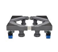 Base per Lavatrice, Supporto Base per Lavatrice Frigorifero Lunghezza/Larghezza Regolabile 46cm-65cm Altezza 11cm Supporti 250 kg, Base per Lavatrice Asciugatrice Frigoriferi 8 Piedi Fissi Gray