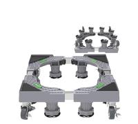 Base Per Lavatrice Supporto mobile for lavatrice, ruota ondulata, cestello, universale, multifunzionale, ammortizzante e con base rialzata(Grey 8 legs- 4 wheels)