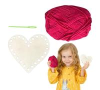 Base per maglieria a forma di cuore in legno, fondo a cestello per uncinetto - Set di fondo in legno a forma di cuore per maglieria artigianale | Set di artigianato in legno per San Valentino, con f