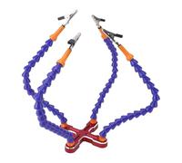 Base per Mani D'aiuto per Saldatura, Strumento Professionale di Terza Mano a 4 Bracci Flessibili con Clip, Strumento per Stazione di Saldatura in Lega di Alluminio per Saldatura