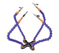 Base per Mani D'aiuto per Saldatura, Strumento Professionale di Terza Mano a 4 Bracci Flessibili con Clip, Strumento per Stazione di Saldatura in Lega di Alluminio per Saldatura