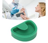 Base per modello dentale in silicone verde portatile 3,1 x 2,2 pollici per clinica e negozio