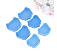 Base per Modello in Gesso Dentale, Stampo per Materiale da Impronta Dentale da 6 Pezzi, Vassoio di Base per Modello di Laboratorio Dentale in Silicone, per Tutti i Tipi di Pallet per Dentisti
