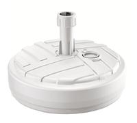 Base per ombrello rotonda in polietilene ricaricabile bianco Prosperplast 39x13 cm