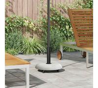 vidaXL Base per ombrellone con ruote per ombrelloni da 37/42/52/58 mm, grigio chiaro, cemento