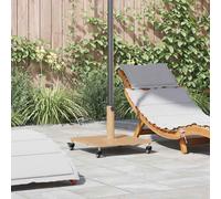 Base per ombrellone 26.75 kg Legno Chiaro Quadrato Regolabile