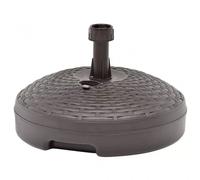 Rombo Racing - Base ombrellone riempibile PVC effetto rattan per pali fino a 35 mm Antracite