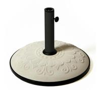 BASE CEMENTO OMBRELLONE PISCINA VERANDA GIARDINO 25 KG PALO OMBRELLONE BIANCO