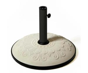Base per ombrellone 50 cm con tubo bianco Bianco