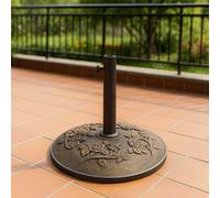 Base per ombrellone 50 cm con tubo bronzo Grigio