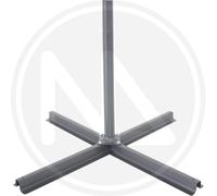 BASE PER OMBRELLONE A CROCE CM. 100X100 TUBOLARE Ø 46 MM INTERNO