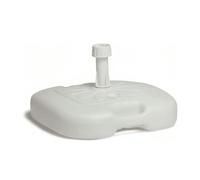 Base Per Ombrellone Bianca 20 Lt In Plastica Da Riempire Giardino Balcone Mare