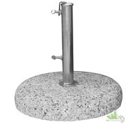 BASE PER OMBRELLONE CEMENTO GHIAIA DIAM.45CM KG.25 PALO 34/42MM REGOLABILE