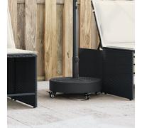 vidaXL Base per Ombrellone con Ruote per Pali Ø38/48 mm 27 kg Rotonda, Base per ombrellone con Ruote, Base per ombrellone Rotonda, Porta ombrellone