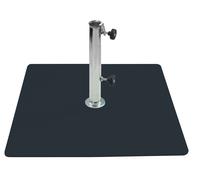 Base per Ombrellone da Giardino 20 Kg per Tubi Ø45mm in Metallo Grafite