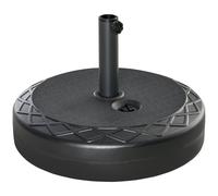 Base per Ombrellone da Giardino Ø55 cm 30 Kg in Plastica Nero