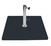 Base per Ombrellone da Giardino 60 Kg per Tubi Ø65mm in Metallo Grafite
