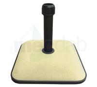 BASE QUADRATA PER OMBRELLONE PALO CENTRALE da 35 38 a 48mm 45X45 BEIGE KG25 FORO